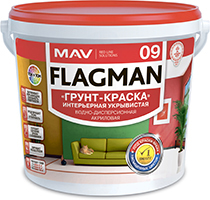 "Грунт-краска" FLAGMAN 09 интерьерная укрывистая