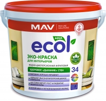 Эко-краска ECOL 34 для интерьеров
